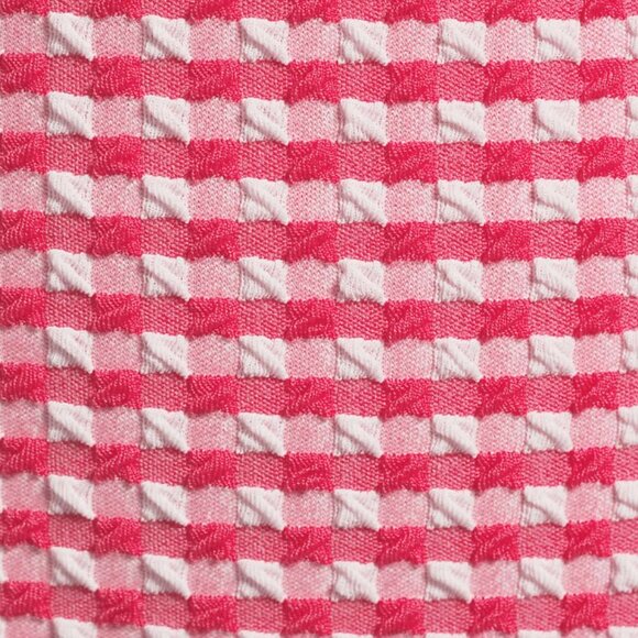 Lands' End Gingham Square Neck Halter Bikini Swim top - Size: Small Long - NWT - Picture 7 of 10